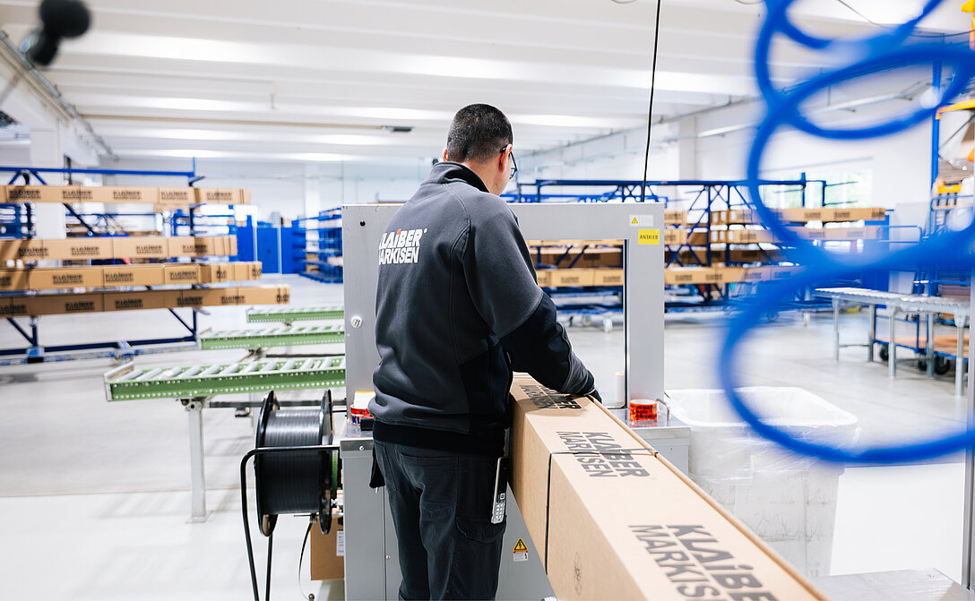 Verpackung einer Markise