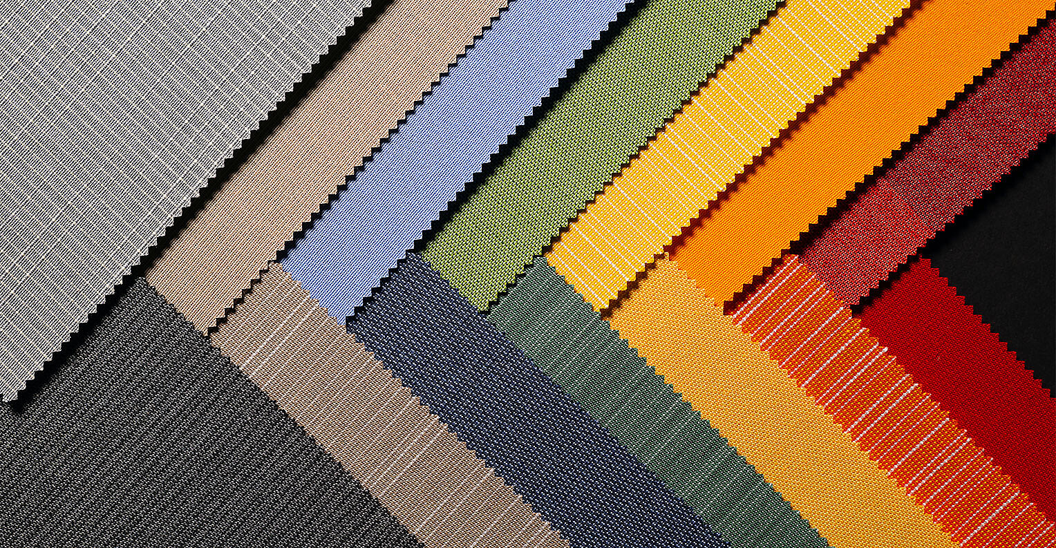 Bunte Markisentücher