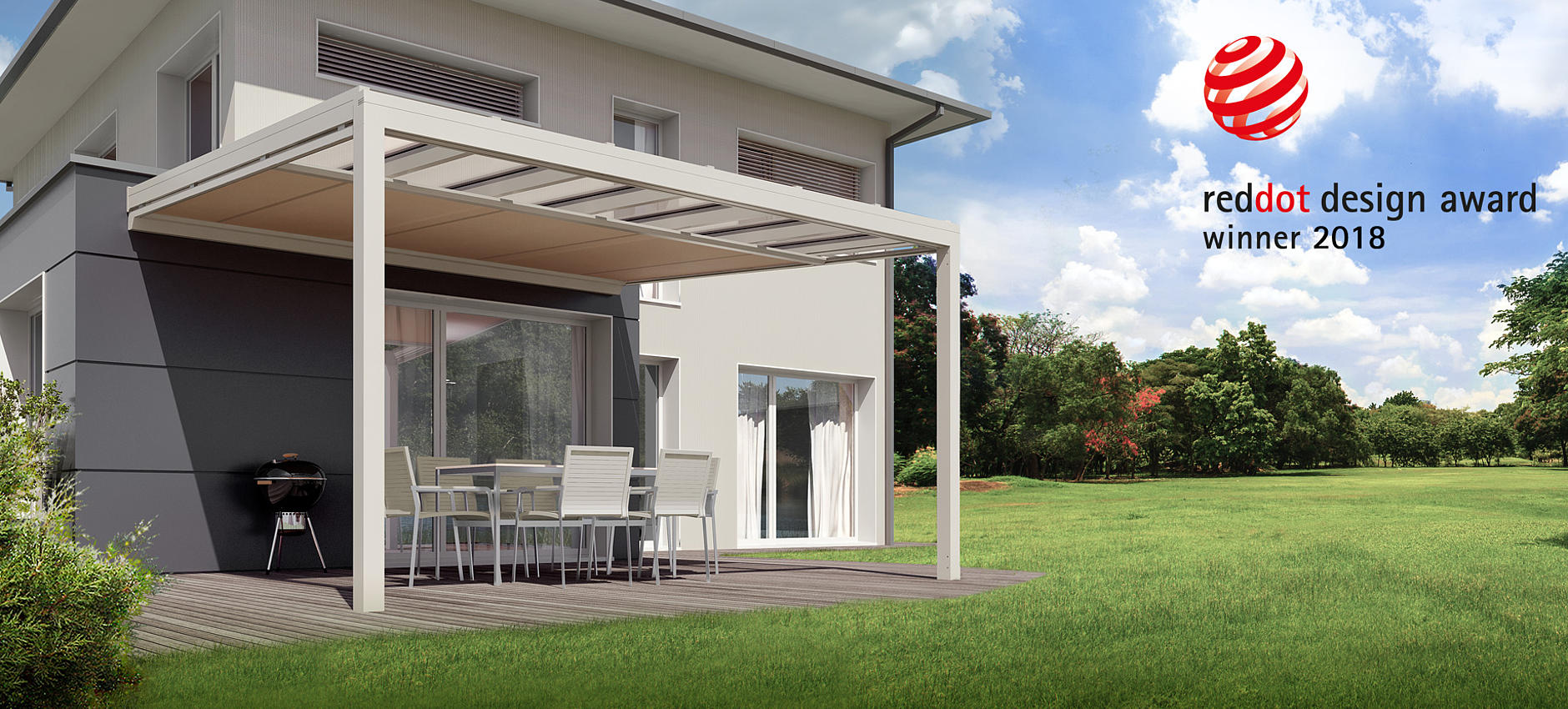 ARNEX PS2550 Unterglasmarkise und Wintergartenbeschattung als wirkungsvoller Sonnenschutz für Glasdächer 