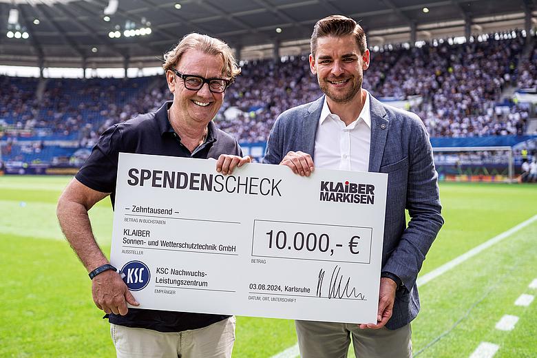 Spendenscheck KSC