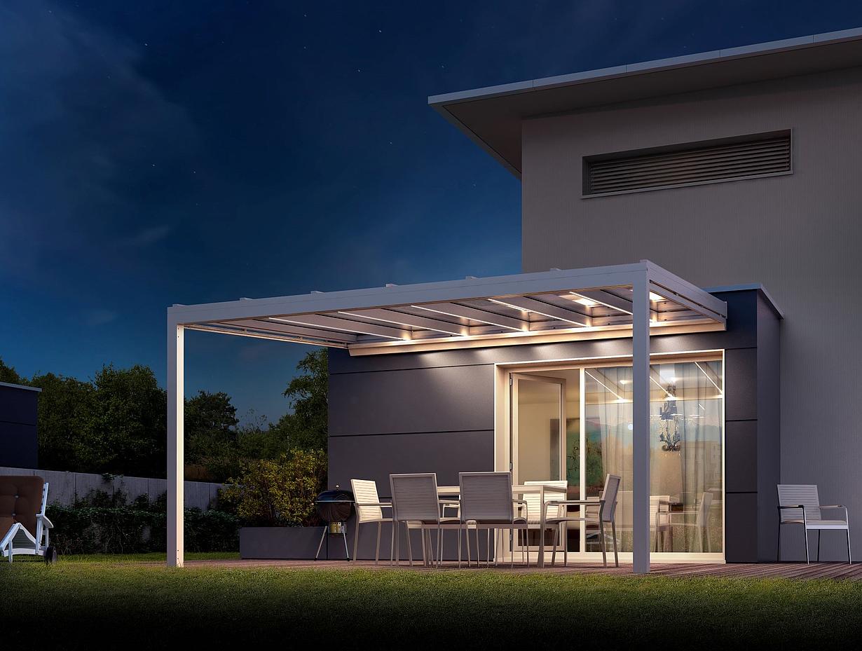 Glasdach für Terrasse NYON GP3100